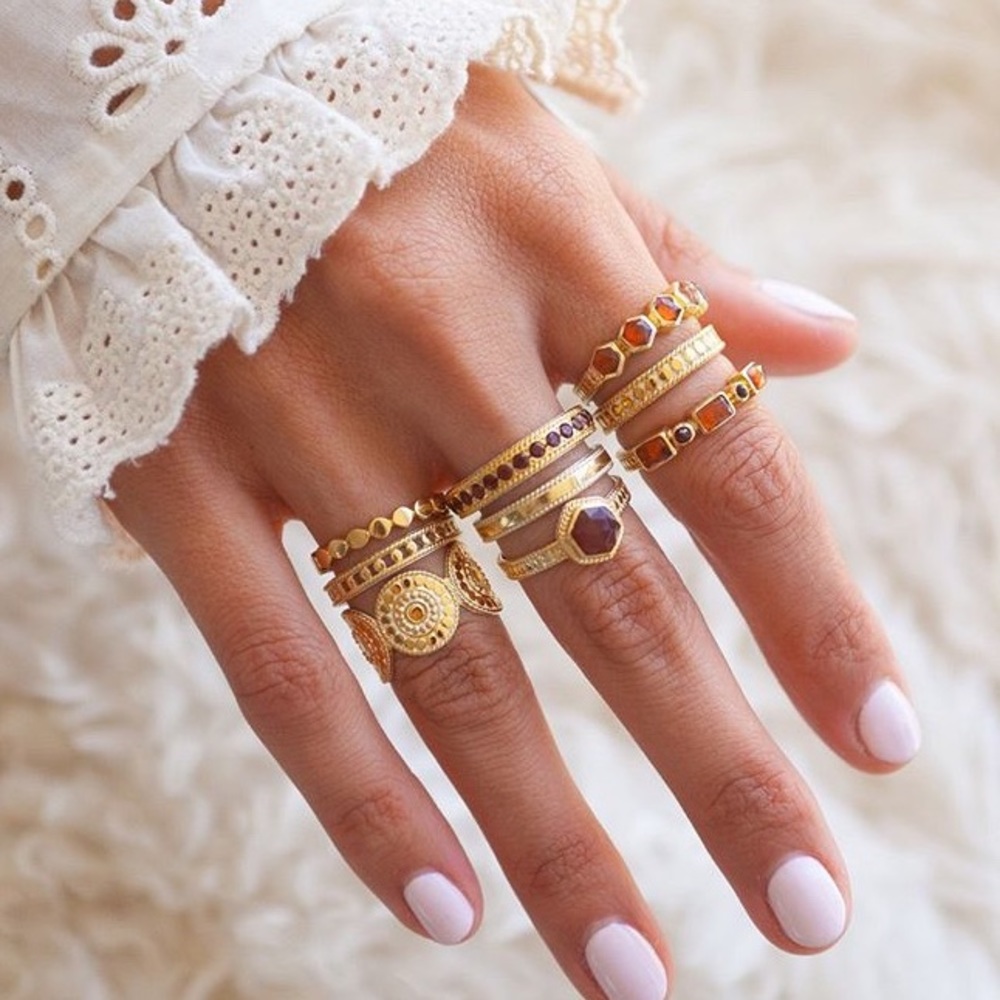 Anna Beck Gold Smooth Stacking Ring
